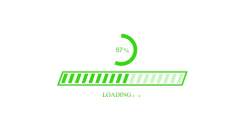 Technology Loading Progress Bar Animation for Dashboard and UI Projects Stock Footage 337070120