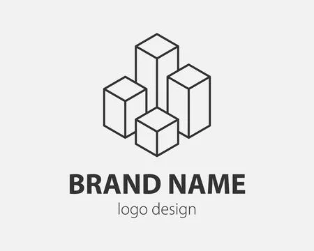 Technology logo line design. Logotype for digital company. Stock Illustration
