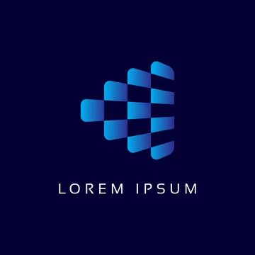 Technology Logo Modern and simple Icon. vector design. Illustrazione stock