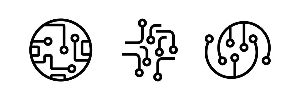 Technology Logo Template Design, Creative Symbol, Icon, component. Illustrazione stock