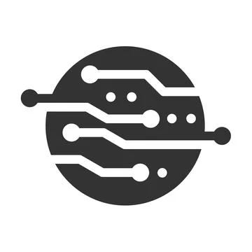 Technology logo template Icon Illustration Brand Identity.Isolated and flat.. Stock-Illustration