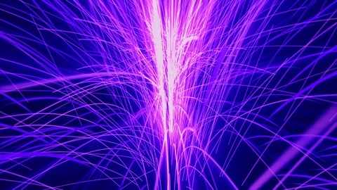 Technology Loop line futuristic speed of light in galaxy motion background. Stock Footage 113129187