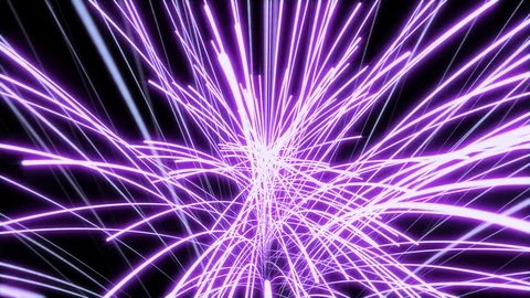 Technology Loop line futuristic speed of light in galaxy motion background. Stock Footage 113138007