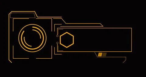 Technology Lower Third in high resolution. Technology designed colorful hud.. Stock Illustration