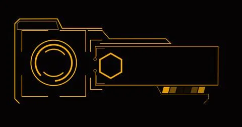 Technology Lower Third in high resolution. Technology designed colorful hud.. Stock Illustration