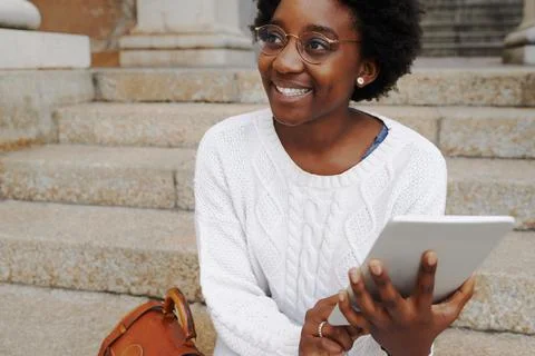 Technology makes studying a breeze Foto stock