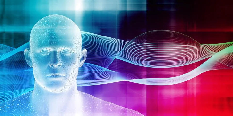 Technology Mesh Abstract Background With Intelligence Infrastructure Stock Illustration