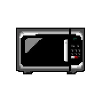 Technology microwave oven game pixel art vector illustration イラスト素材