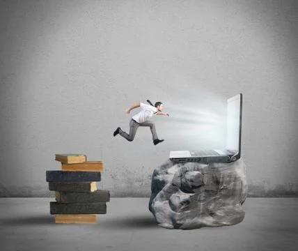 Technology migration Stock Illustration