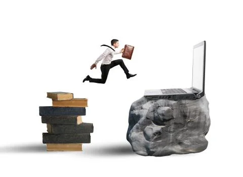 Technology migration Stock Illustration