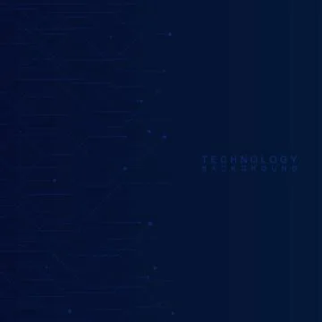 Technology modern banner line node complex dark gradient color design Stock Illustration