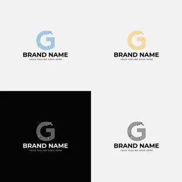 Technology Modern Creative G Letter Icon Vector Logo Template Design Illustra Stock Illustration