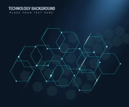 Technology modern hexagon interface background Stock Illustration