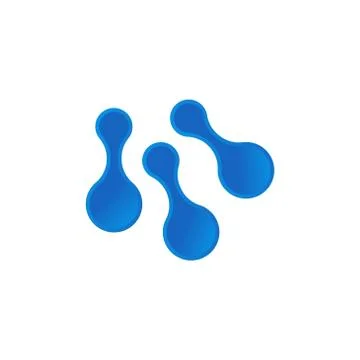 Technology molecule vector design template illustration Stock Illustration