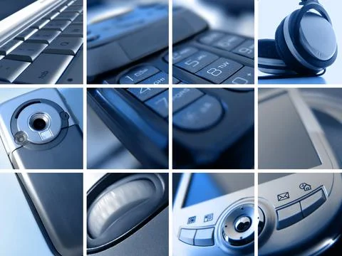 Technology Montage Stock Photos