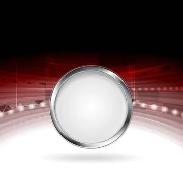 Technology motion design with metal circle frame Technology motion design ... Stock Photos