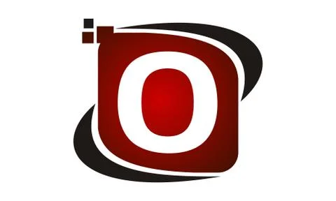 Technology Motion Synergy Initial O Stock-Illustration