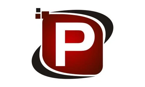 Technology Motion Synergy Initial P Stock-Illustration