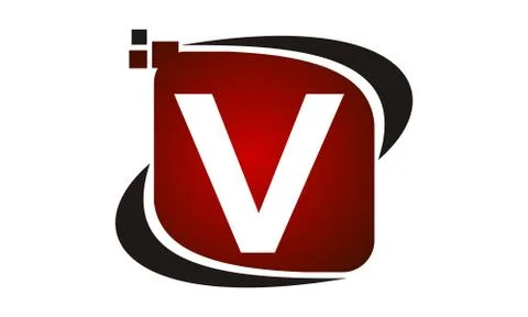 Technology Motion Synergy Initial V Stock-Illustration