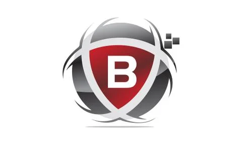 Technology Motion Synergy Letter B Stock Illustration