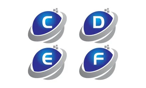 Technology Motion Synergy Set Stock-Illustration