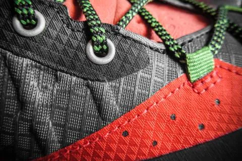 Technology for mountain shoes Stock Photos