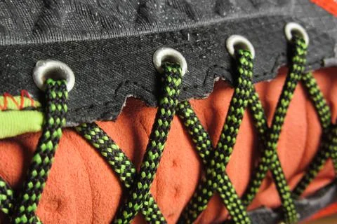 Technology for mountain shoes Stock Photos