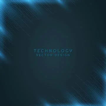 Technology network art abstract design dark backdrop modern background with s Stock Illustration