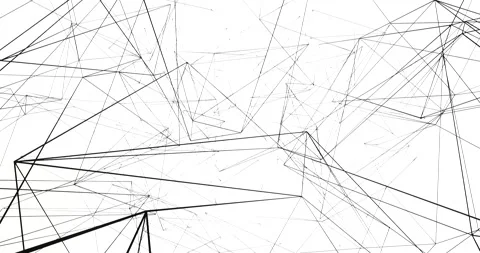 Technology network background. Abstract motion graphics made of digital nodes Stock Footage 164836058
