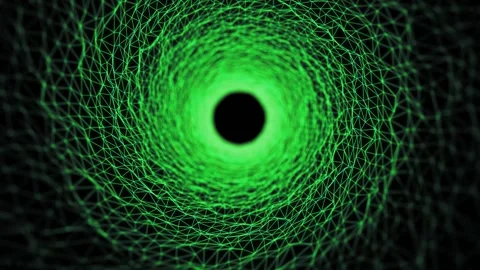 Technology network background animation. Endless digital data matrix tunnel. Stock Footage 239091014