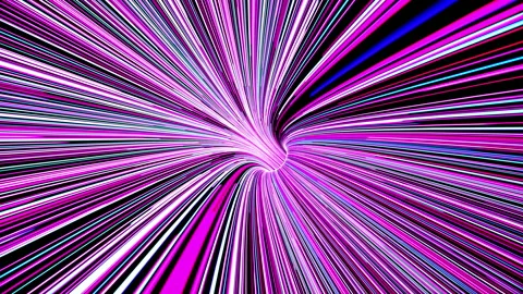 Technology Network Background Concept. A Flying Through Nron Lines Tunnel, Made Stock Footage 153013088