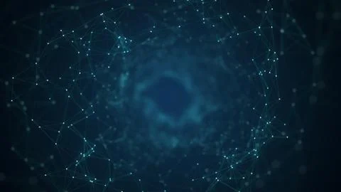 Technology Network Background Concept. Stock Illustration