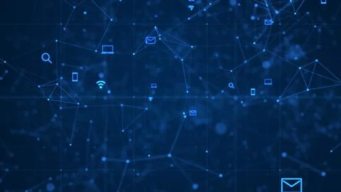 Technology network background. Stock Illustration