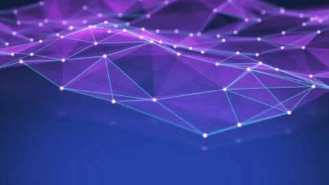 Technology Network Background. Stock Illustration