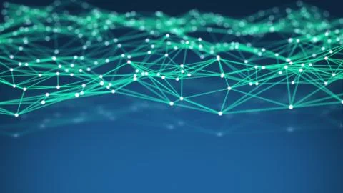 Technology Network Background. Stock Illustration