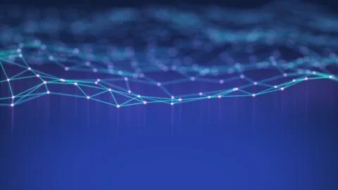 Technology Network Background. Stock Illustration