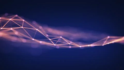 Technology Network Background. Stock Illustration