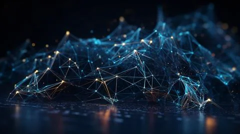 Technology Network Background Stock Illustration