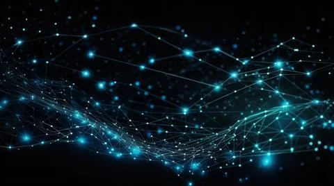 Technology Network Background Stock Illustration