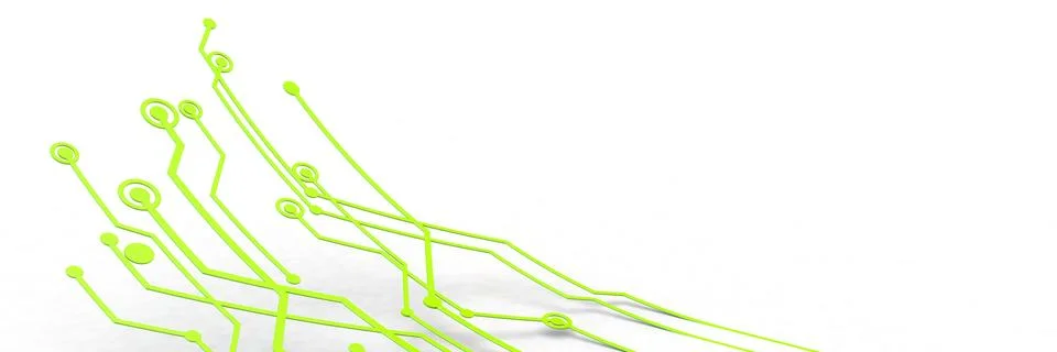 Technology network business background header 3d rendering Stock-Illustration