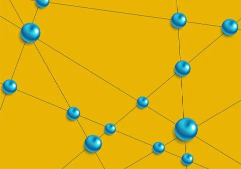 Technology network communication abstract background Stock Illustration