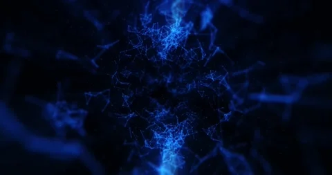 Technology network concept, flight through digital data tunnel, communication Stock Footage 240998594