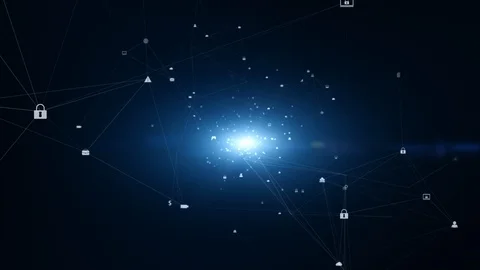 Technology network connection and digital data connections concept. With soci Stock Footage 120064262