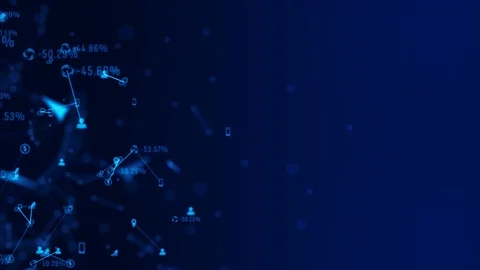 Technology Network Data Connection and Network Marketing Concept. Stock Footage 103104898