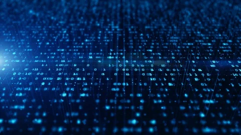 Technology Network Data Connection, Digital Data Network and Cyber Security B Stock Footage 122307481