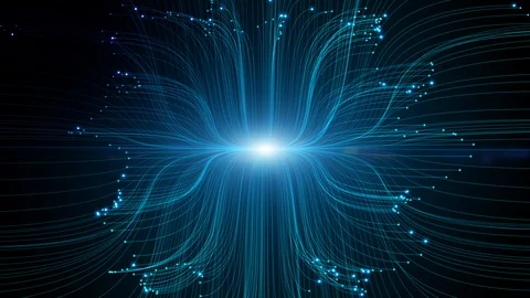 Technology network data connection with lines and dots movement, Digital abst Stock Footage 130087412