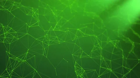 Technology network Green concept Background, Glowing network of connections, Stock Footage 187561085