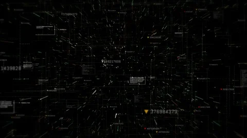 Technology Network Hi-tech digital background interface head up display holog Video stock 94403197