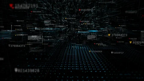 Technology Network Hi-tech digital background interface head up display holog Stock Footage 94595558