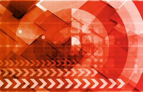 Technology network Illustrazione stock